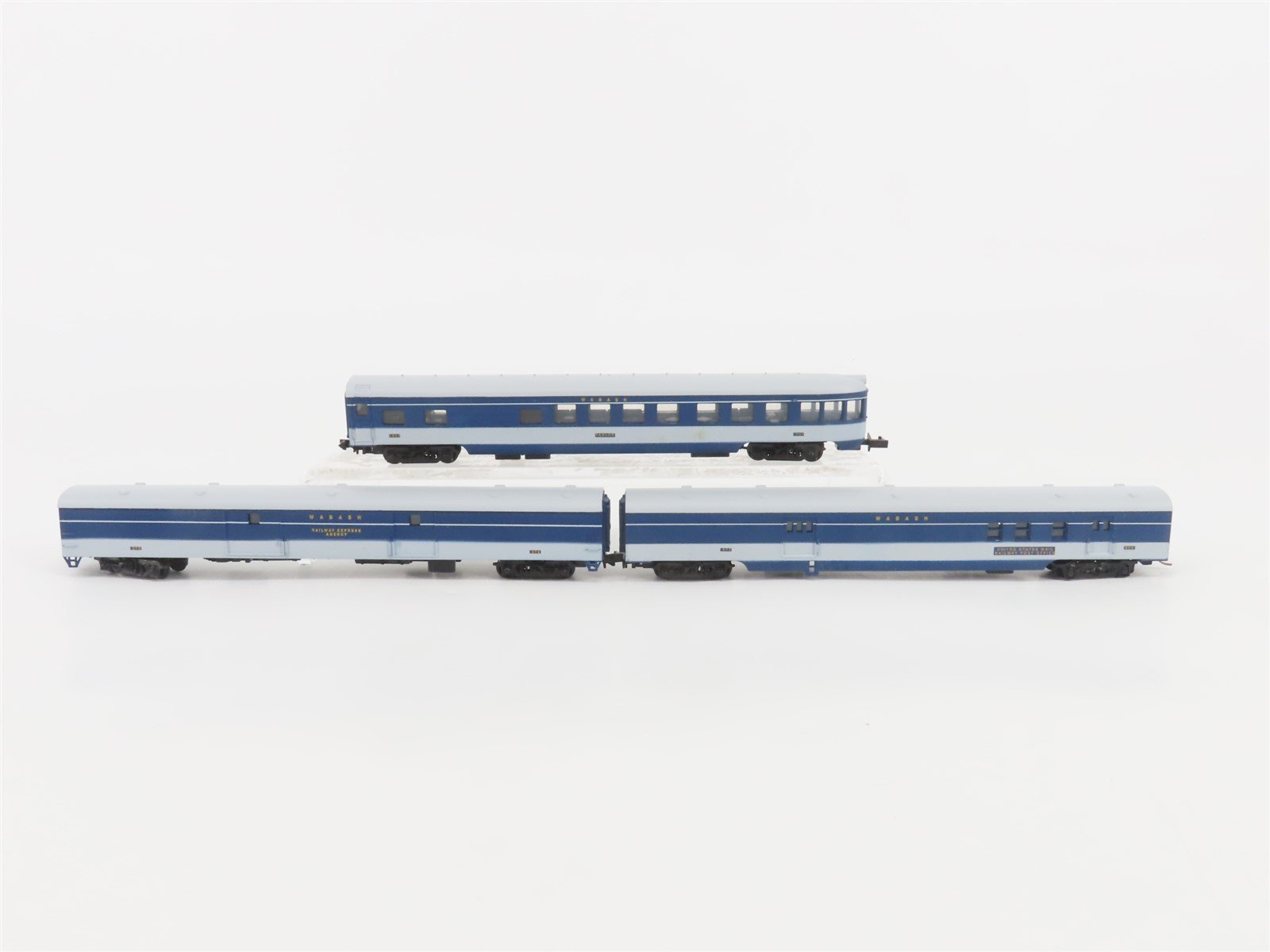 LOT of 3 N Scale Con-Cor WAB Wabash Passenger Cars
