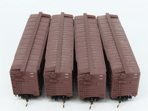 LOT of 4 N Scale Micro-Trains MTL WAB Wabash 40' Boxcars