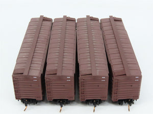 LOT of 4 N Scale Micro-Trains MTL WAB Wabash 40' Boxcars