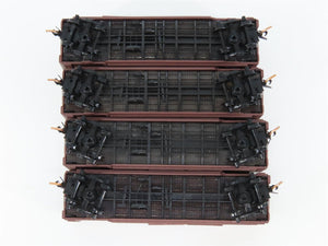 LOT of 4 N Scale Micro-Trains MTL WAB Wabash 40' Boxcars