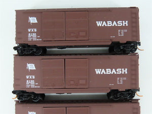 LOT of 4 N Scale Micro-Trains MTL WAB Wabash 40' Boxcars