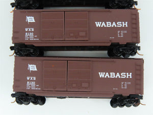 LOT of 4 N Scale Micro-Trains MTL WAB Wabash 40' Boxcars