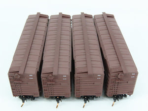 LOT of 4 N Scale Micro-Trains MTL WAB Wabash 40' Boxcars