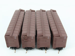 LOT of 4 N Scale Micro-Trains MTL WAB Wabash 40' Boxcars