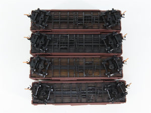 LOT of 4 N Scale Micro-Trains MTL WAB Wabash 40' Boxcars
