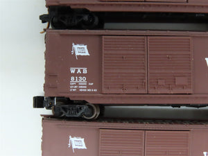 LOT of 3 N Scale Micro-Trains MTL WAB Wabash 40' Boxcars