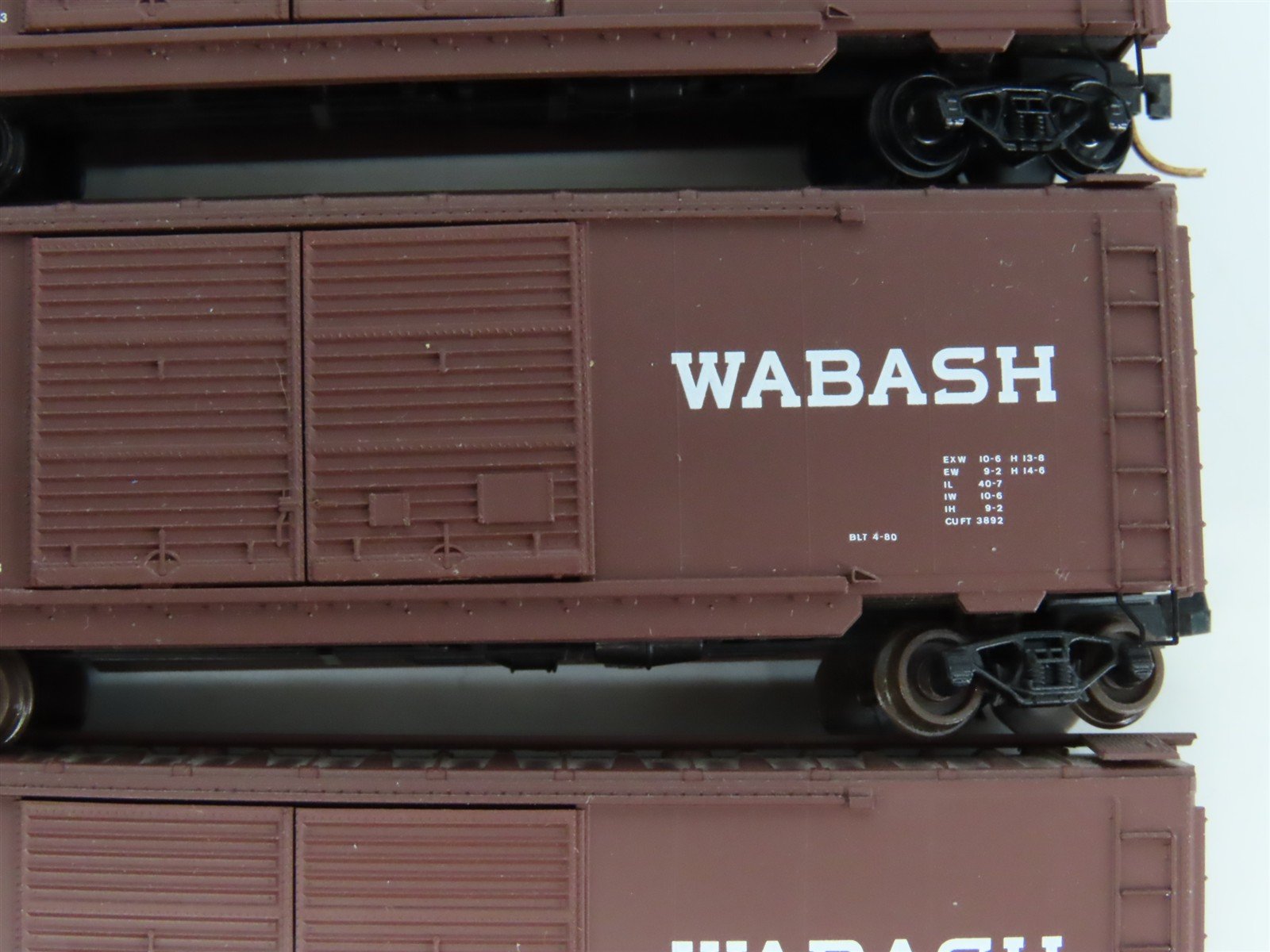 LOT of 3 N Scale Micro-Trains MTL WAB Wabash 40' Boxcars