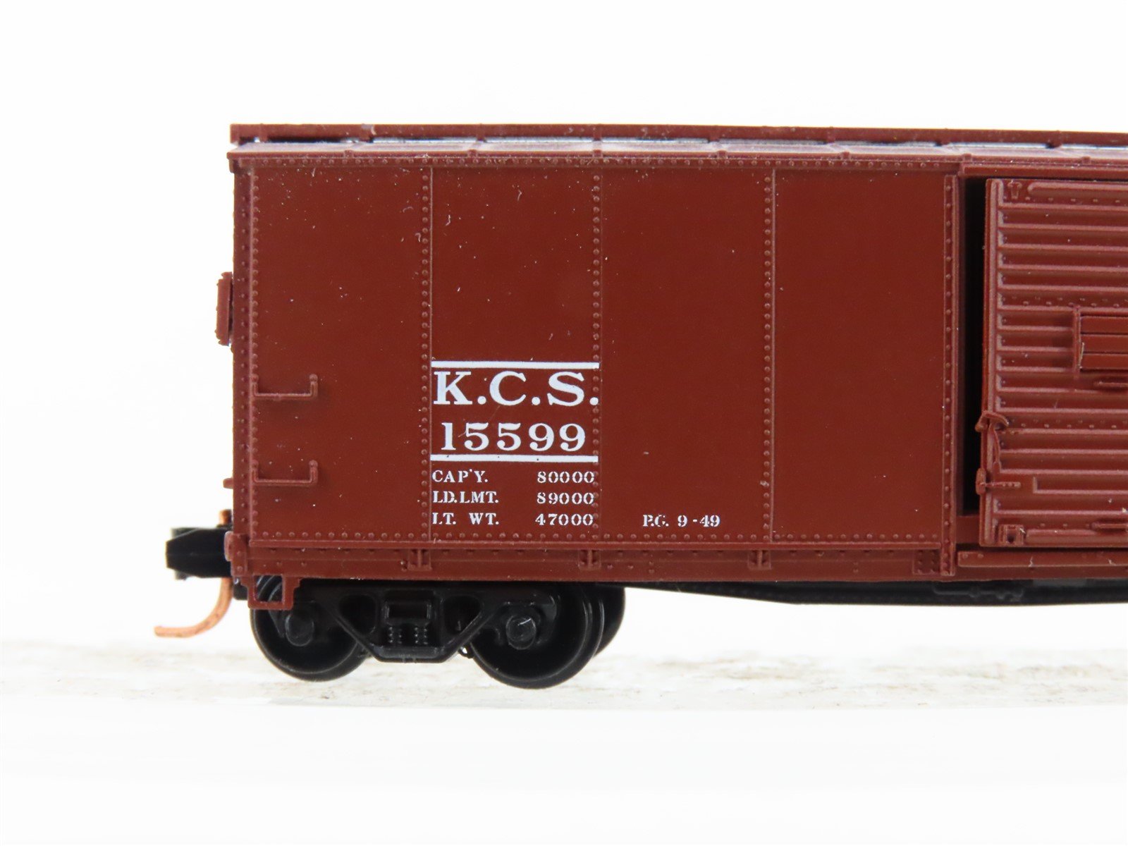 N Scale Micro-Trains MTL KCS Kansas City Southern 40' Single Door Boxcar #15599