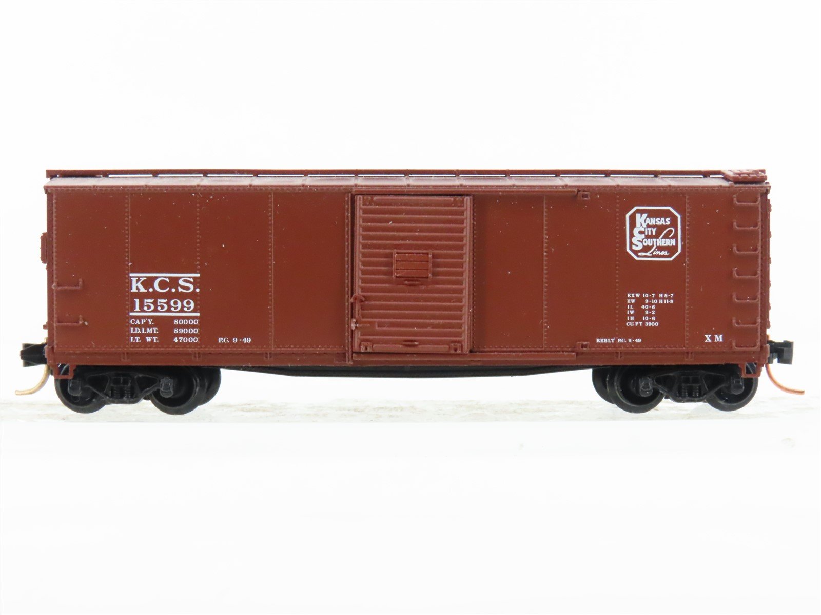 N Scale Micro-Trains MTL KCS Kansas City Southern 40' Single Door Boxcar #15599