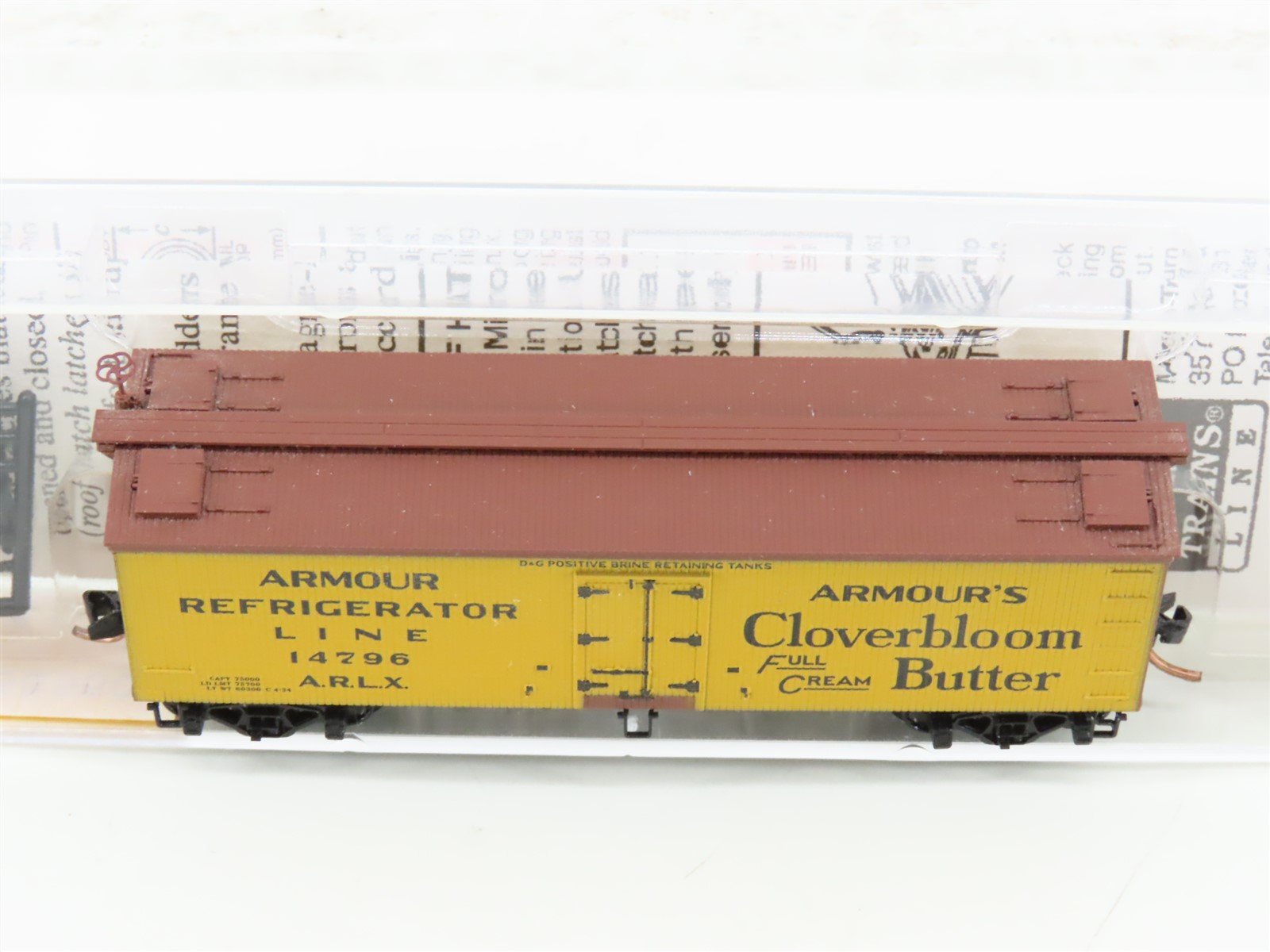 N Scale Micro-Trains MTL 58550 ARLX Armour Reefer 36' Ice Reefer Car #14796