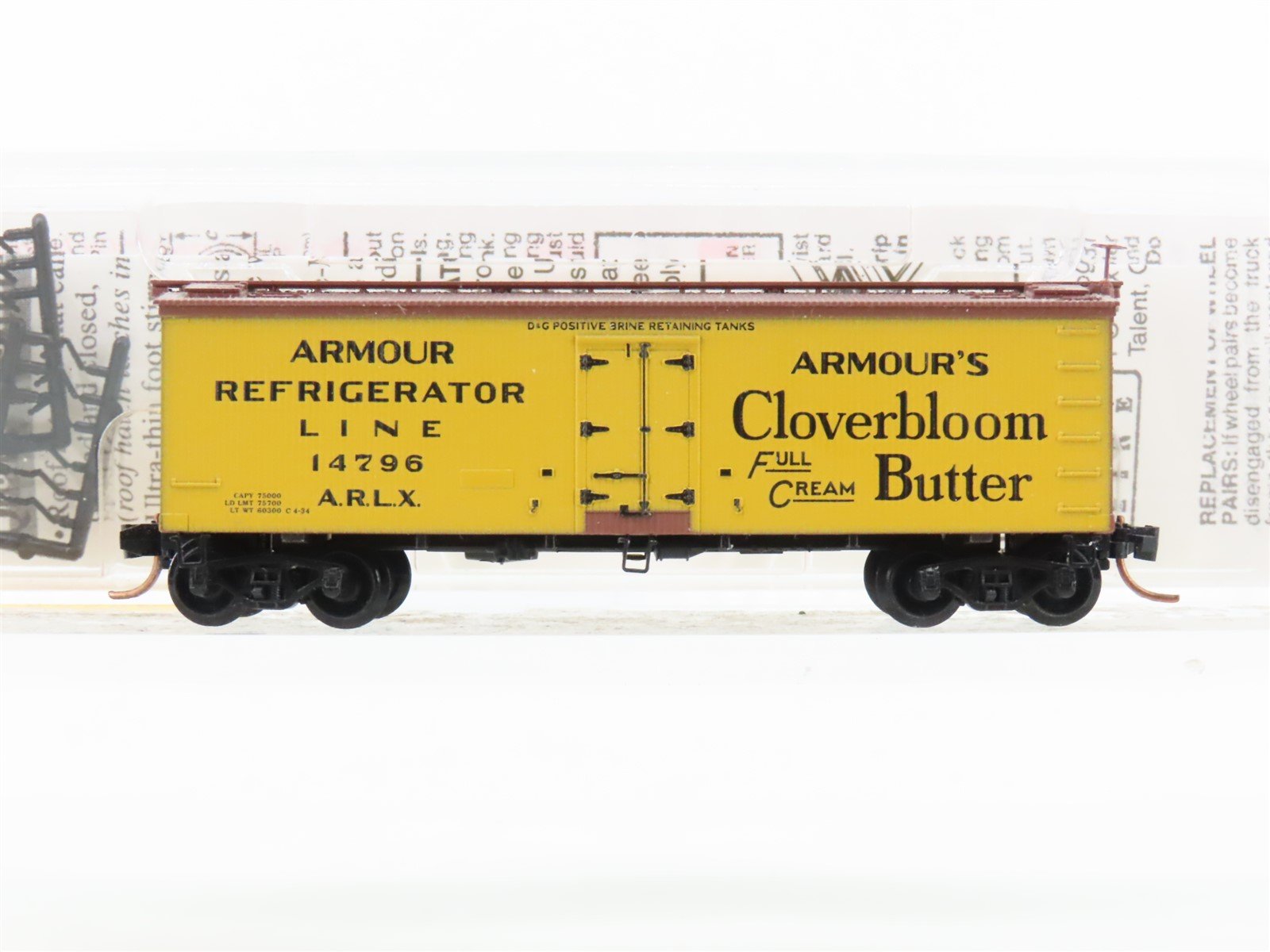 N Scale Micro-Trains MTL 58550 ARLX Armour Reefer 36' Ice Reefer Car #14796