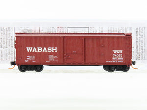 N Scale Micro-Trains MTL 03954120 WAB Wabash 40' Wood Boxcar #74025