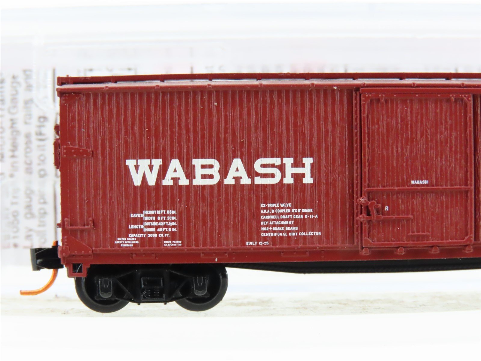 N Scale Micro-Trains MTL 03954120 WAB Wabash 40' Wood Boxcar #74025