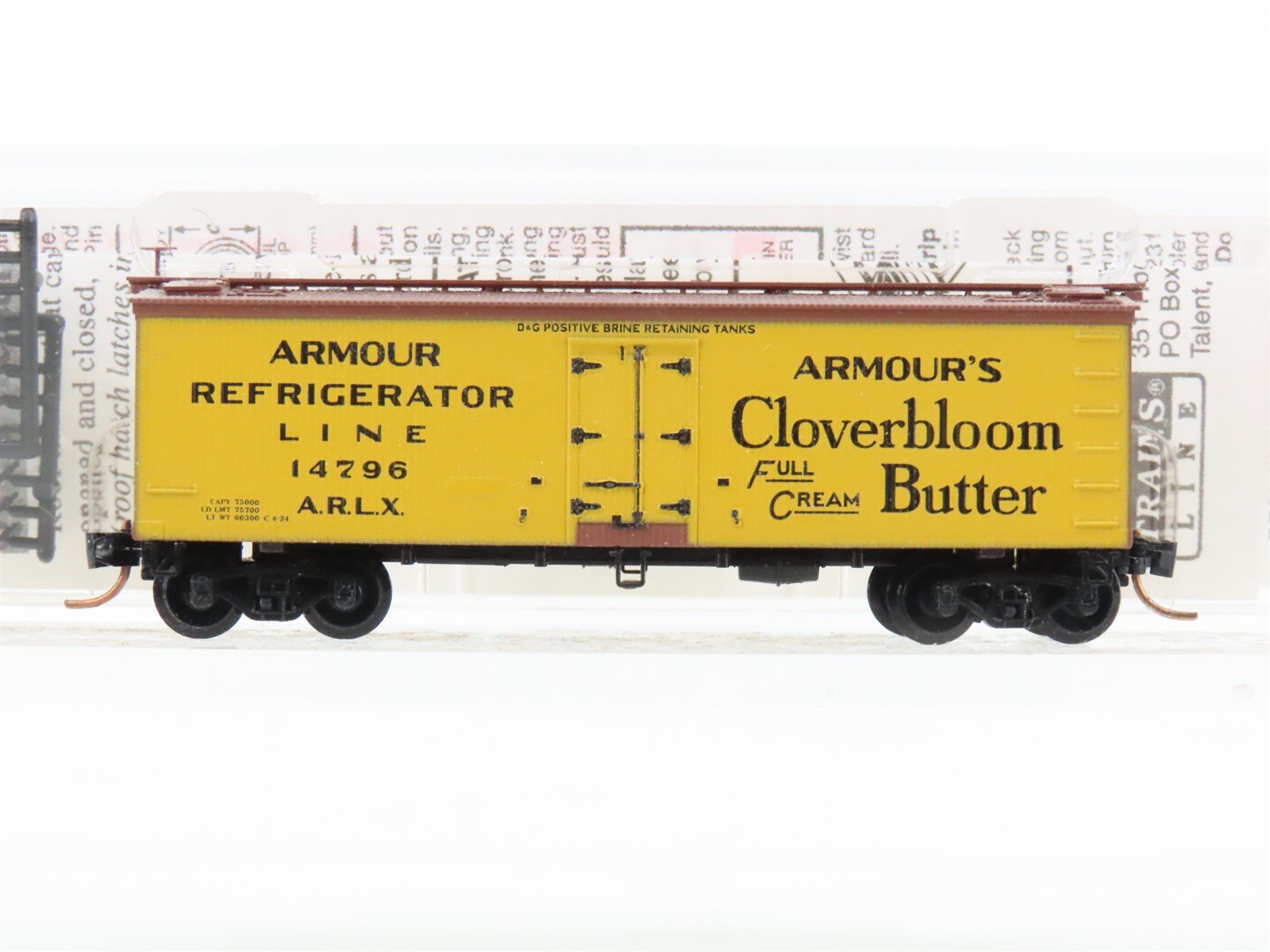 N Scale Micro-Trains MTL 58550 ARLX Armour Reefer 36' Ice Reefer Car #14796