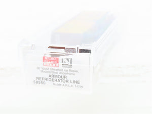 N Scale Micro-Trains MTL 58550 ARLX Armour Reefer 36' Ice Reefer Car #14796