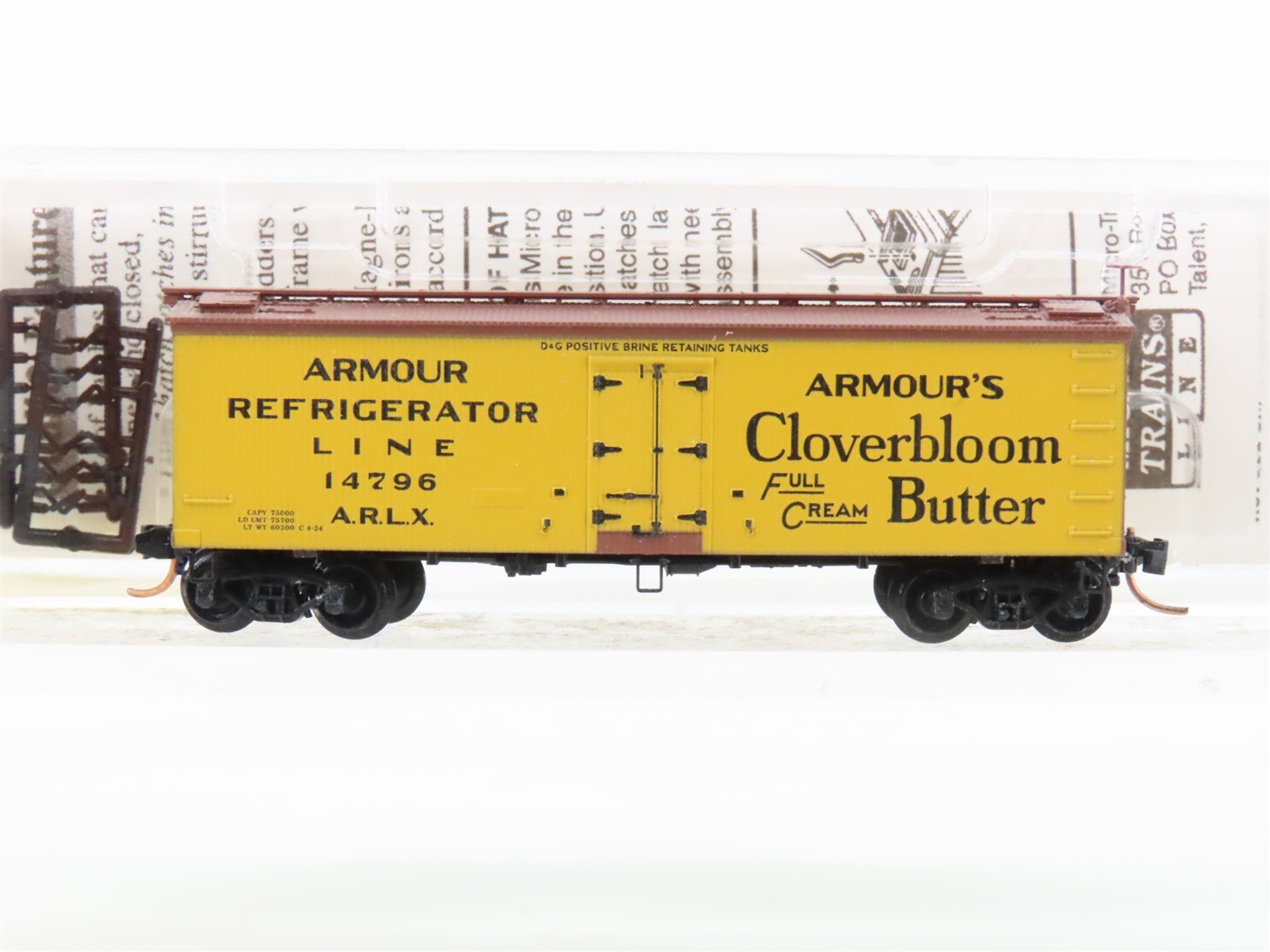 N Scale Micro-Trains MTL 58550 ARLX Armour Reefer 36' Ice Reefer Car #14796
