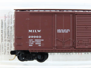 N Scale Micro-Trains MTL 22180 MILW Milwaukee Road 40' Standard Boxcar #29960