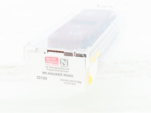 N Scale Micro-Trains MTL 22180 MILW Milwaukee Road 40' Standard Boxcar #29960