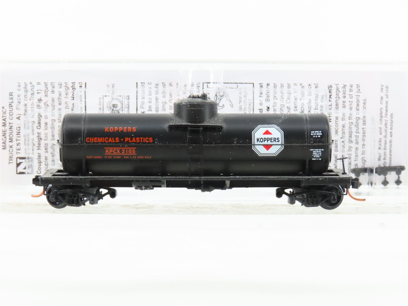 N Scale Micro-Trains 06500670 KPCX Kopper Company Single Dome Tankcar #2105