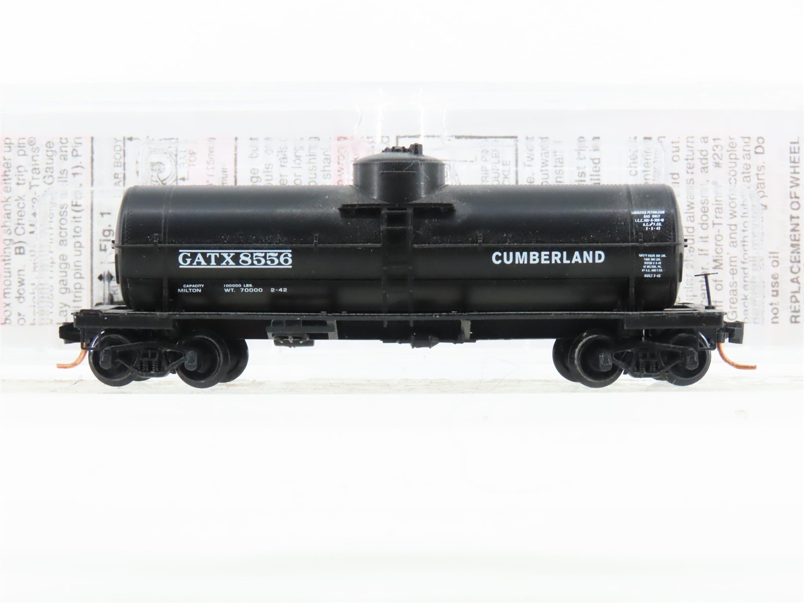 N Scale Micro-Trains MTL 06500600 GATX Leasing 39' Single Dome Tankcar #8556