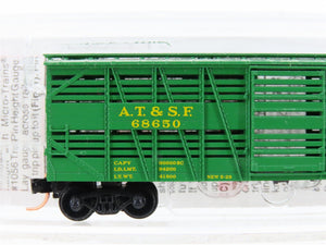 N Scale Micro-Trains MTL 35070 ATSF Santa Fe 40' Despatch Stock Car #68650