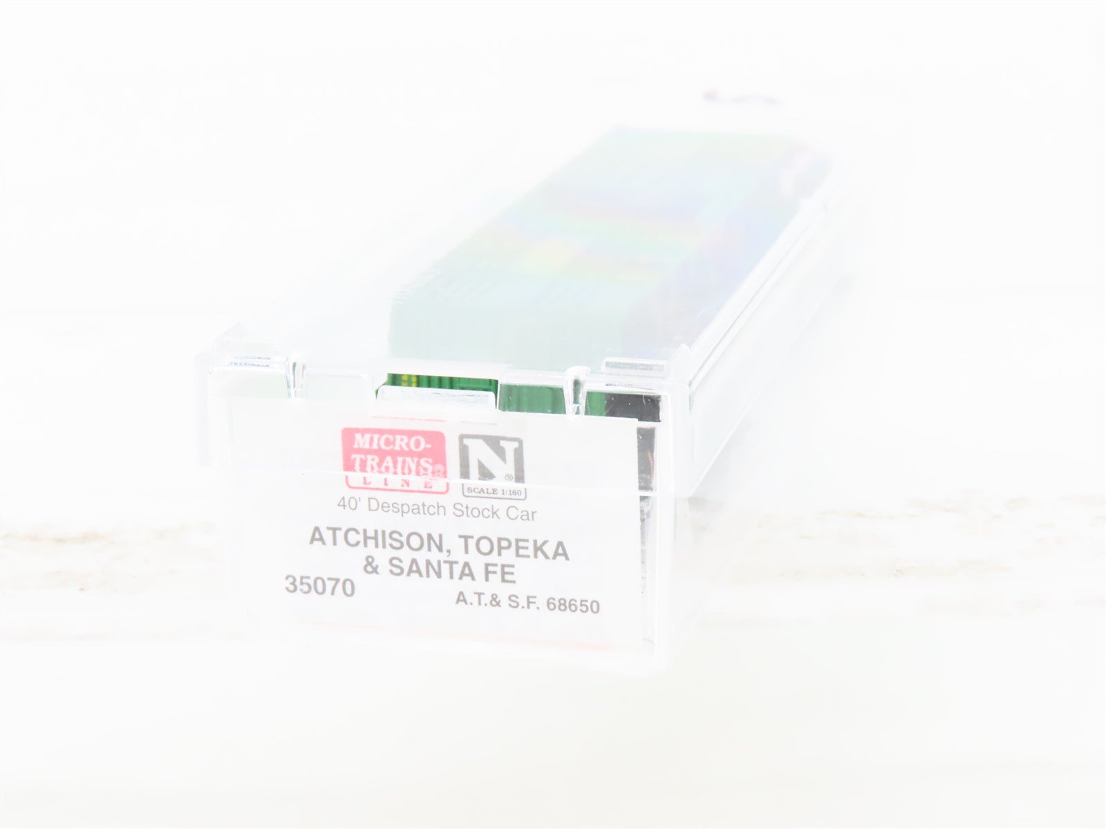 N Scale Micro-Trains MTL 35070 ATSF Santa Fe 40' Despatch Stock Car #68650