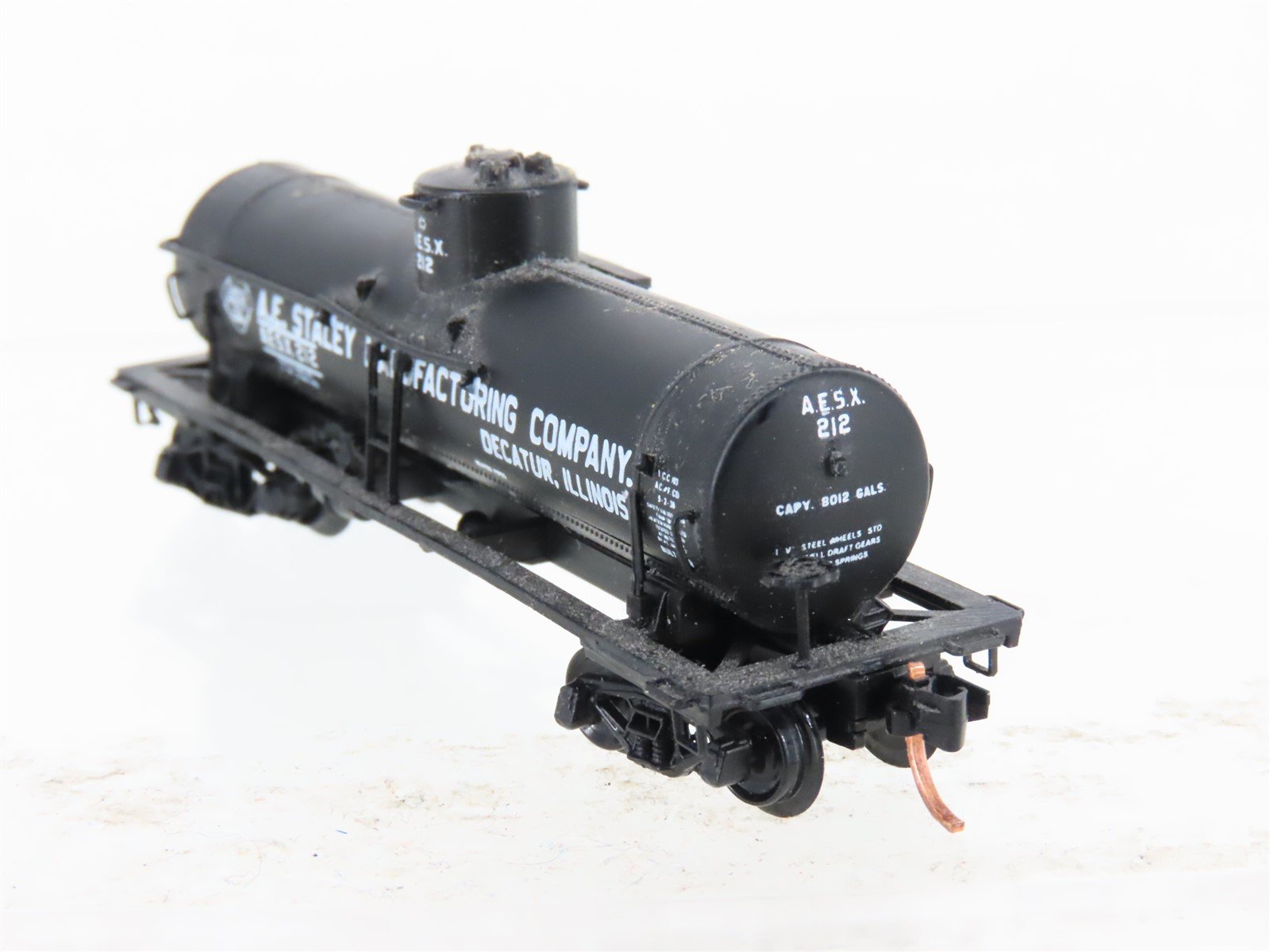N Scale Brooklyn Loco Works 1123B-B1 AESX Staley Single Dome Tankcar #212