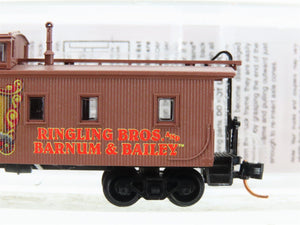 N Scale Micro-Trains MTL 05100190 Ringling Bros 34' Wood Cupola Caboose