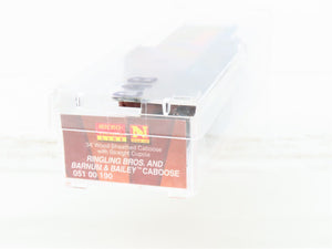 N Scale Micro-Trains MTL 05100190 Ringling Bros 34' Wood Cupola Caboose