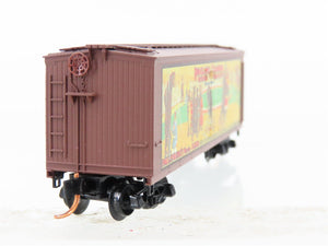 N Scale Micro-Trains MTL 04700405 Ringling Bros 40' Wood Reefer Billboard #5