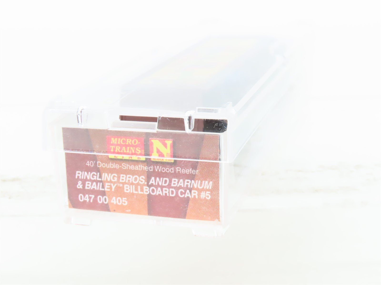 N Scale Micro-Trains MTL 04700405 Ringling Bros 40' Wood Reefer Billboard #5