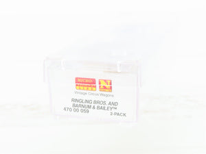 N Micro-Trains MTL 47000059 Ringling Bros/Barnum & Bailey Circus Wagons 2-Pack