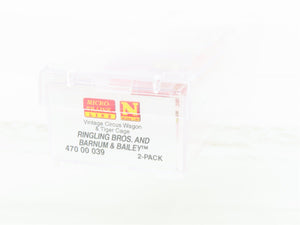 N Micro-Trains MTL 47000039 Ringling Bros/Barnum & Bailey Circus Wagons 2-Pack