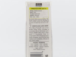 Z Micro-Trains MTL 53000070 CBQ Burlington 39' Single Dome Tankcar #232076