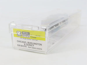 Z Micro-Trains MTL 53000070 CBQ Burlington 39' Single Dome Tankcar #232076