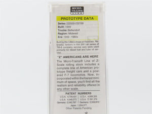 Z Micro-Trains MTL 53000070 CBQ Burlington 39' Single Dome Tankcar #232076