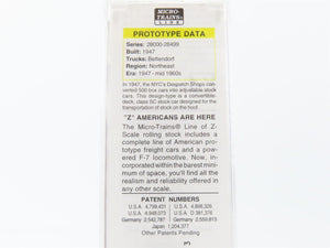 Z Micro-Trains MTL 13806-2 NYC New York Central 40' Despatch Stock Car #28022