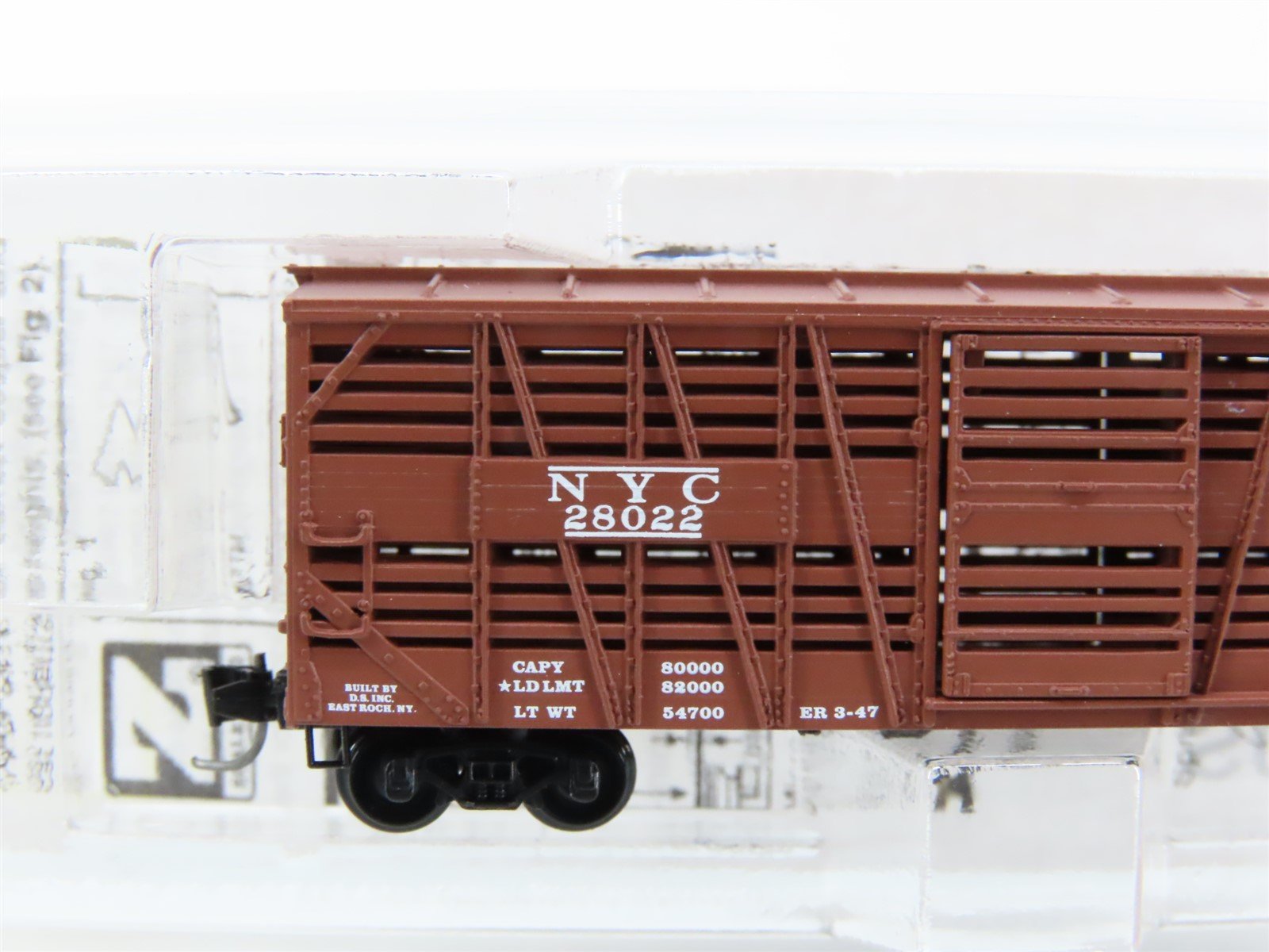 Z Micro-Trains MTL 13806-2 NYC New York Central 40' Despatch Stock Car #28022