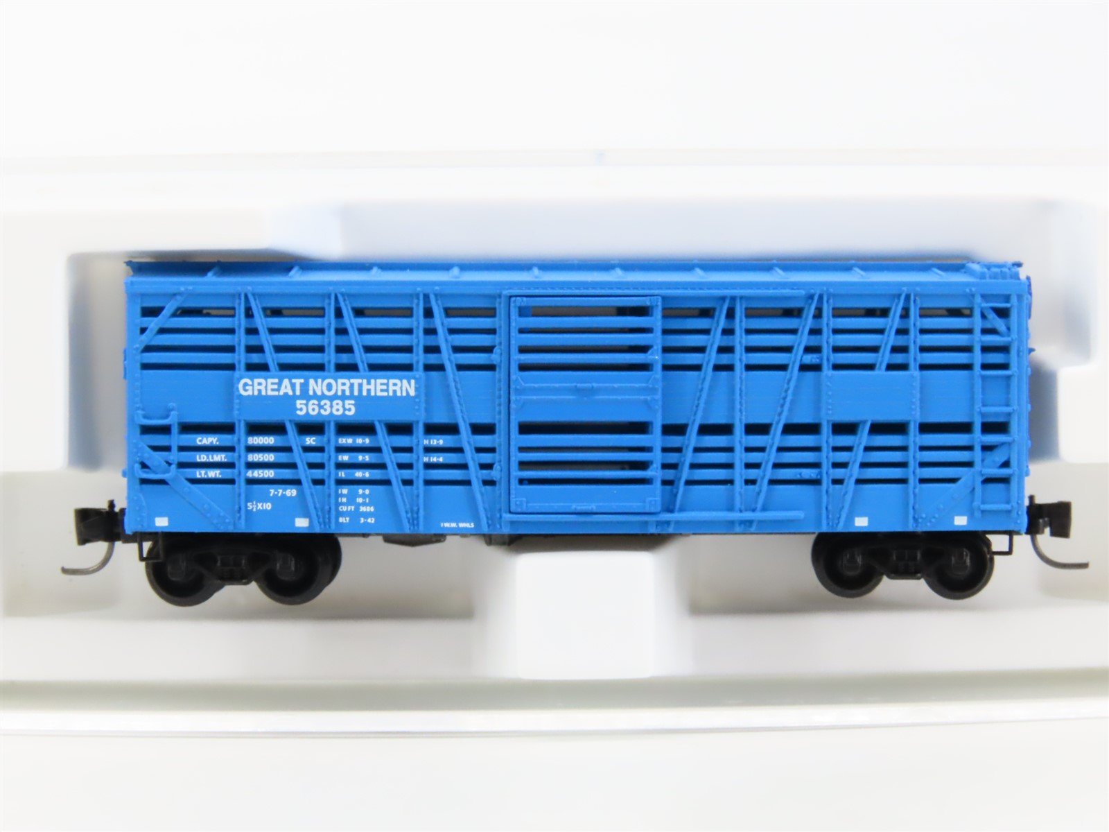 Z Micro-Trains MTL 13812-2 GN Big Sky Blue 40' Despatch Stock Car #56385