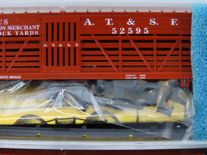 LOT of 3 N Scale Roundhouse ATSF/MP Railways Boxcar & Stok Car Kits