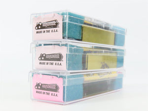 LOT of 3 N Scale Roundhouse ATSF/MP Railways Boxcar & Stok Car Kits