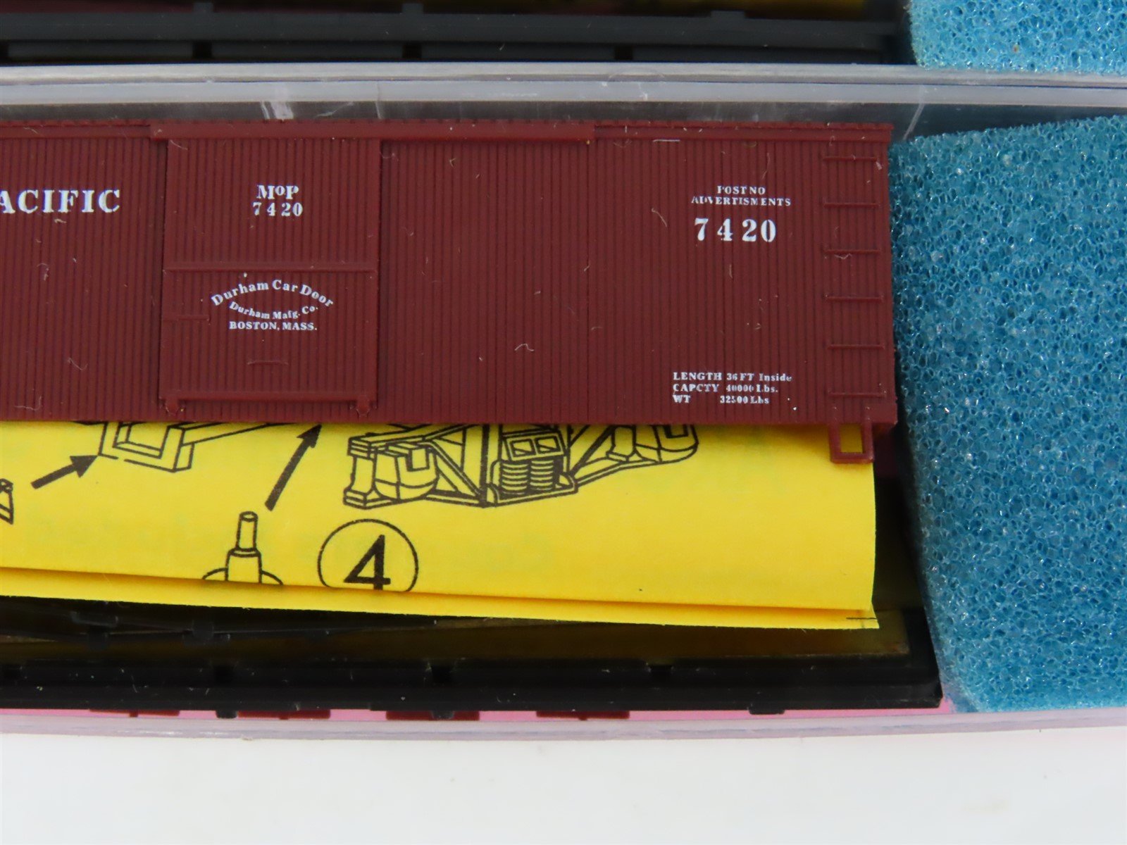 LOT of 3 N Scale Roundhouse 8775 MP Missouri Pacific 36' Boxcar Kits