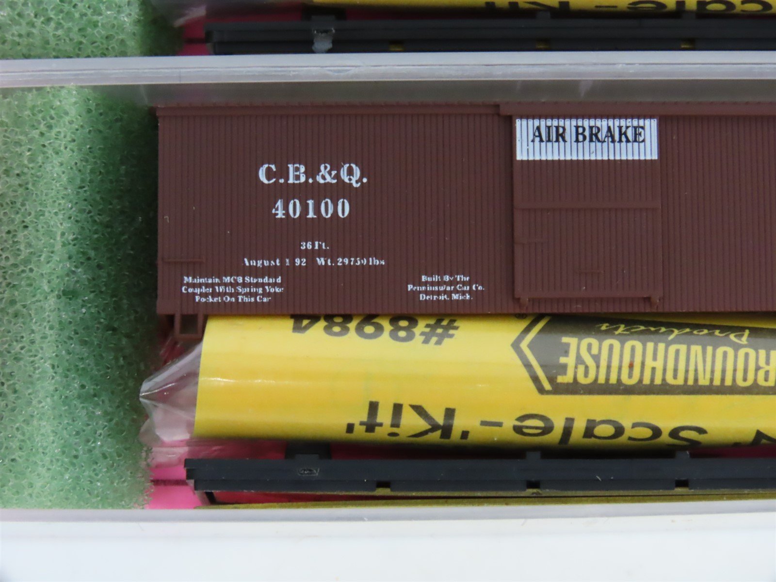 LOT of 3 N Scale Roundhouse 8778 CB&Q Burlington 