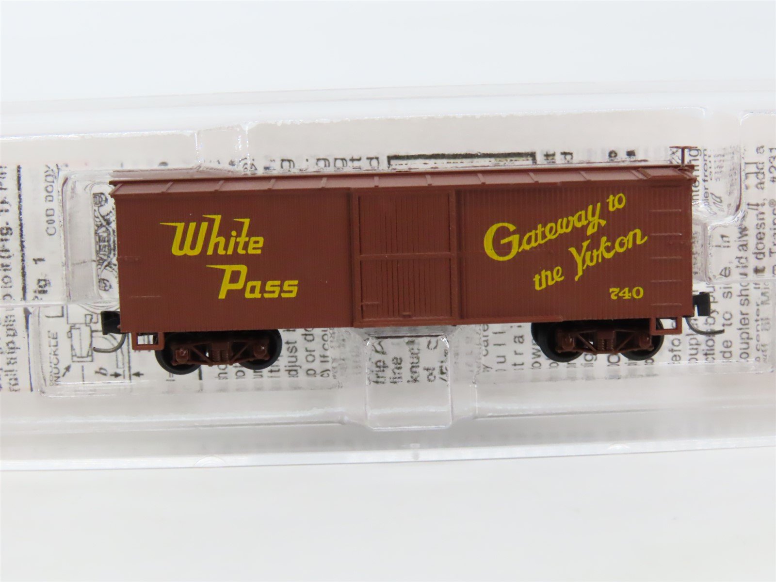 Nn3 Scale Micro-Trains MTL 15111 WPY White Pass & Yukon 30' Wood Boxcar #740