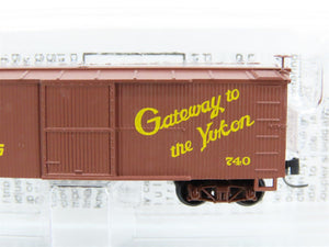 Nn3 Scale Micro-Trains MTL 15111 WPY White Pass & Yukon 30' Wood Boxcar #740