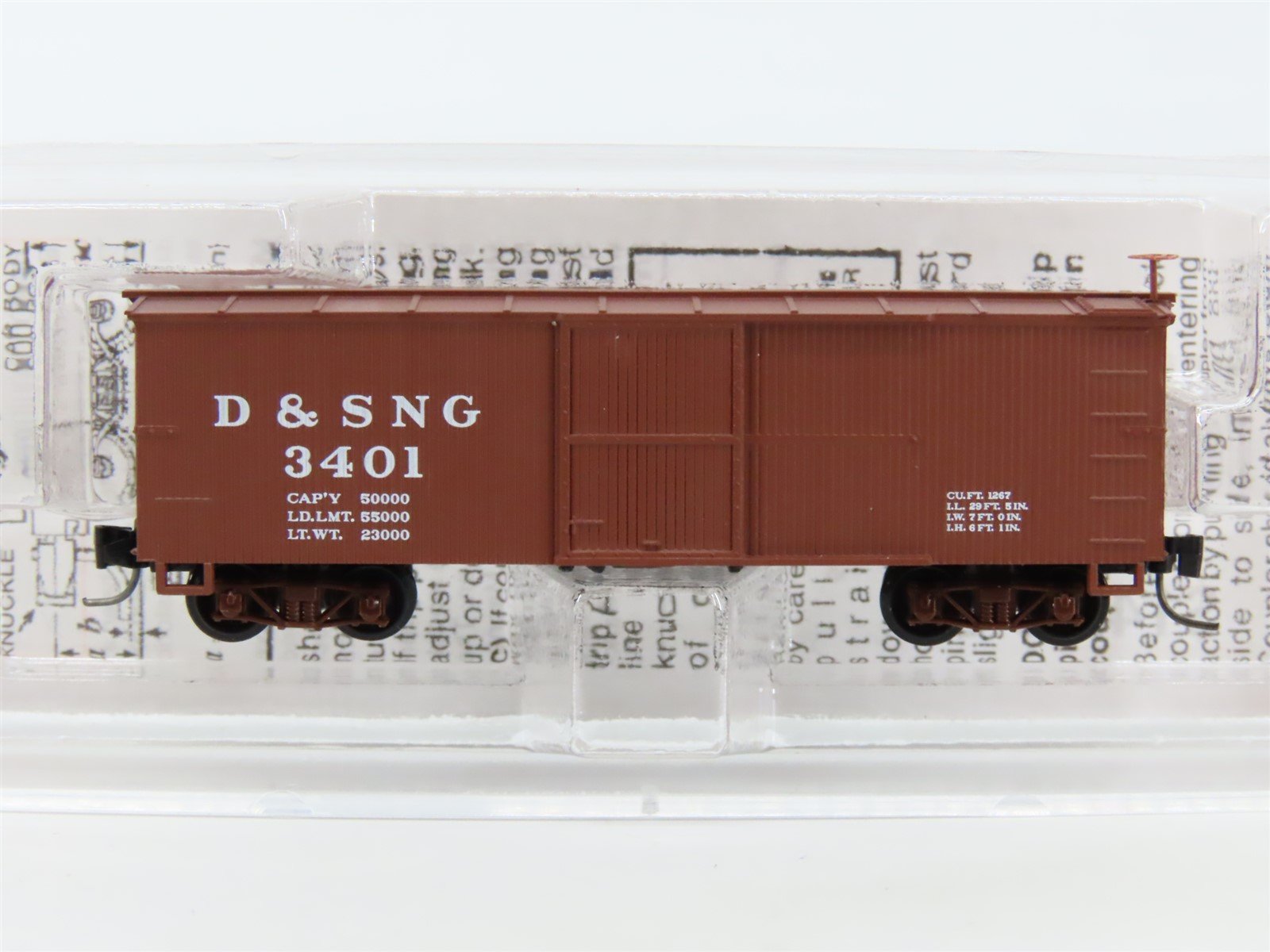 Nn3 Scale Micro-Trains MTL 80000050 D&SNG Durango & Silverton 30' Boxcar #3401