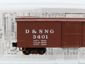 Nn3 Scale Micro-Trains MTL 80000050 D&SNG Durango & Silverton 30' Boxcar #3401
