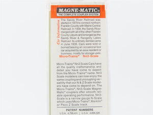 Nn3 Micro-Trains MTL 15115 SR&RL Sandy River & Rangeley Lake 30' Boxcar #73