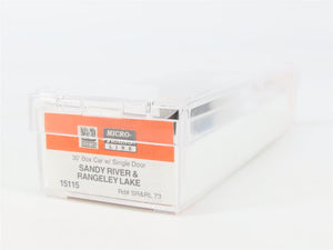 Nn3 Micro-Trains MTL 15115 SR&RL Sandy River & Rangeley Lake 30' Boxcar #73