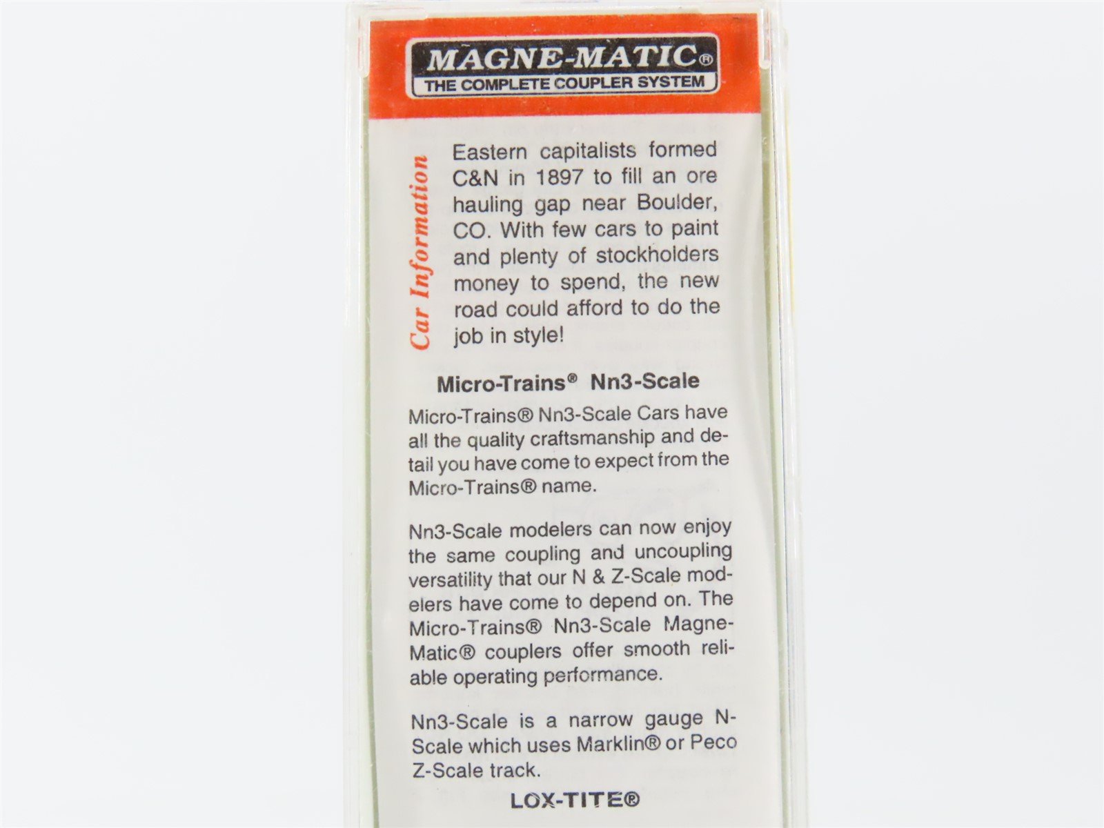 Nn3 Scale Micro-Trains MTL 15205 Colorado & Northwestern Gondola #228